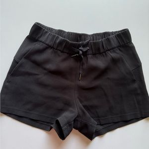 On the fly woven shorts